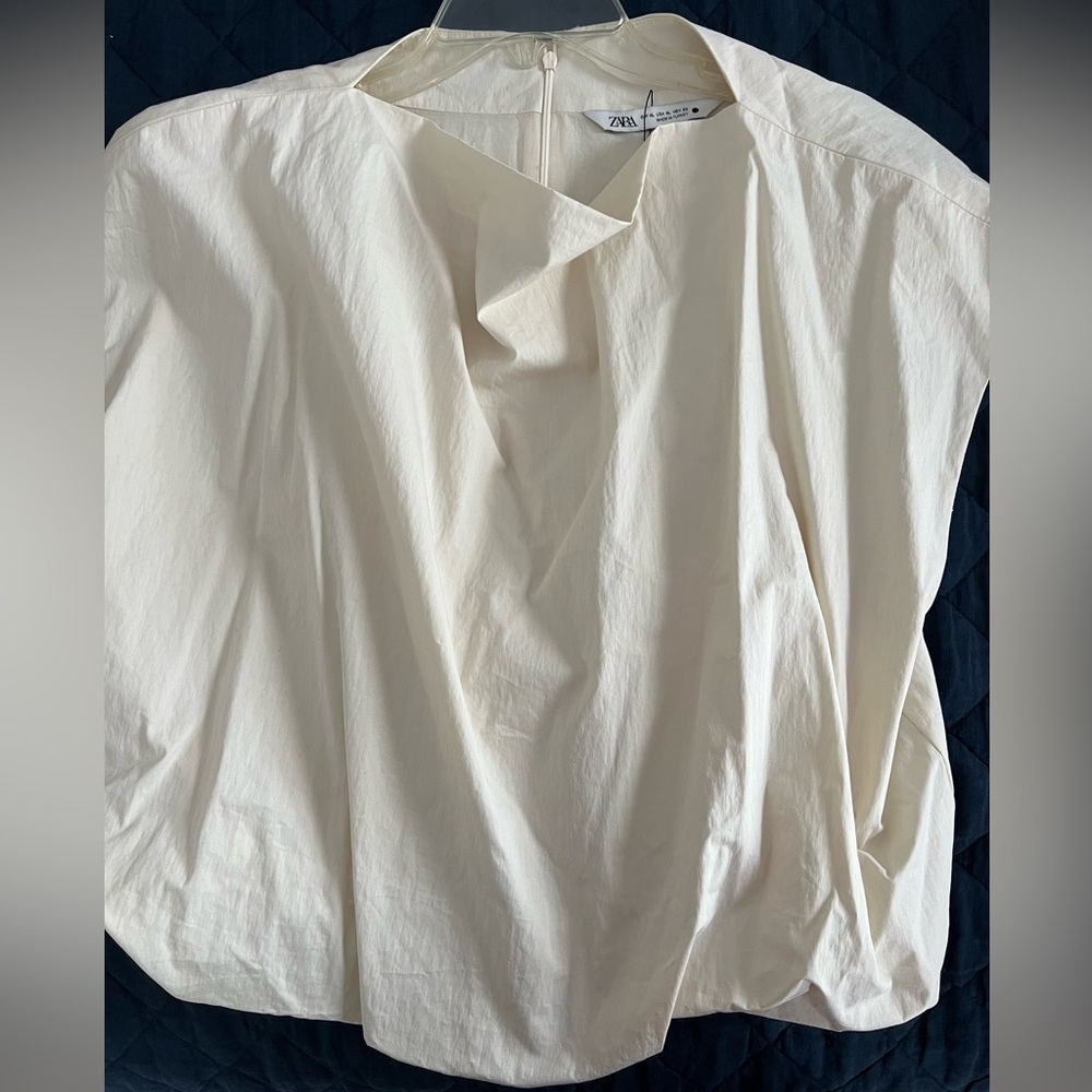 Zara zw collection bullon cream top - Picture 3 of 10